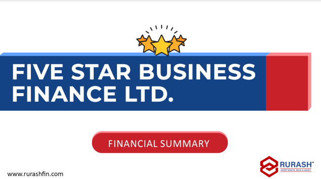 Financial Summary Of Five Star Business Finance Ltd