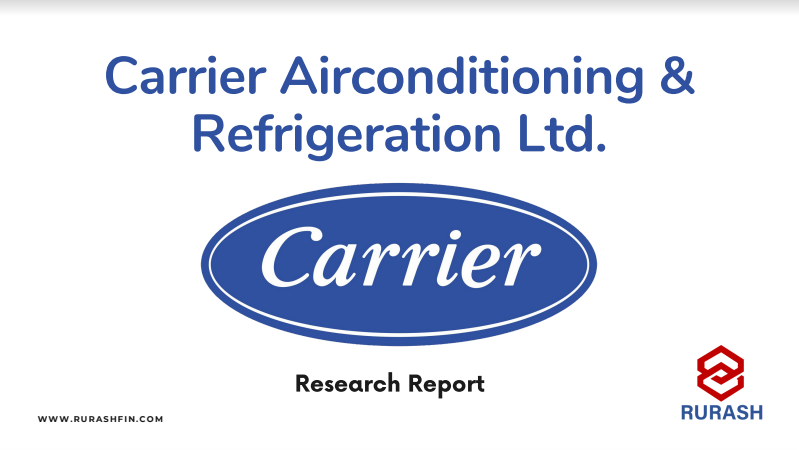 Financial Summary Of Carrier Airconditioning & Refrigeration Ltd