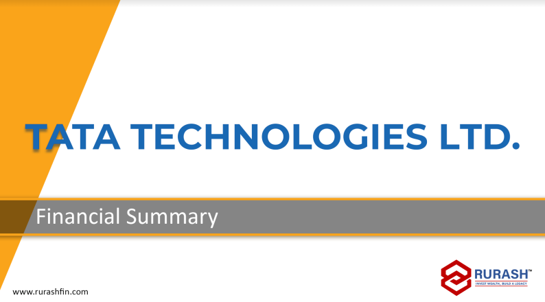 Financial Summary Of Tata Technologies Ltd